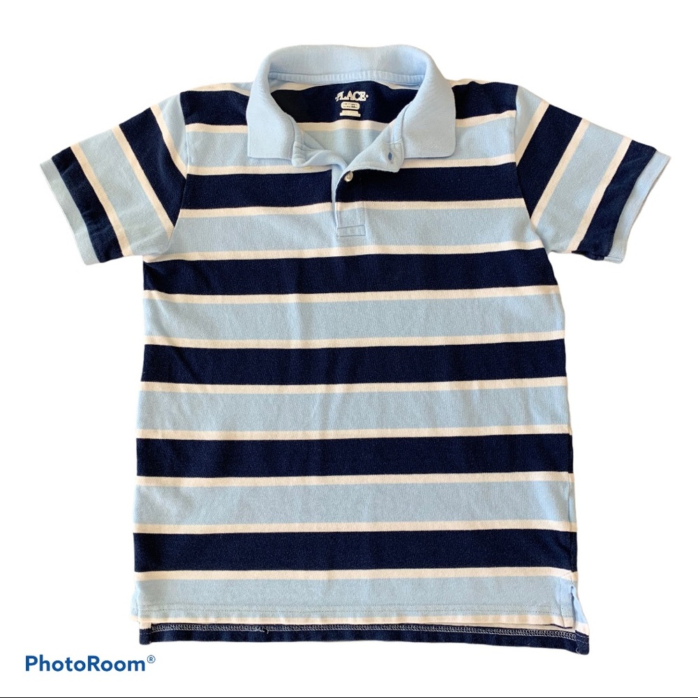 CHILDREN’S PLACE Striped Polo Blue Size XL